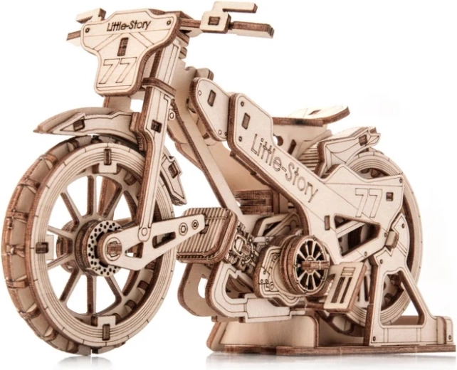Little Story 3D-Holzbausatz Motorrad Speedway Bike