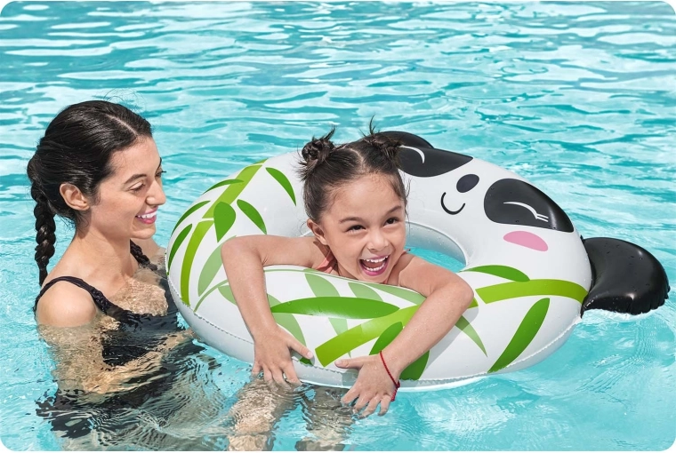 Bequemer Halt im Wasser für kleine Schwimmer