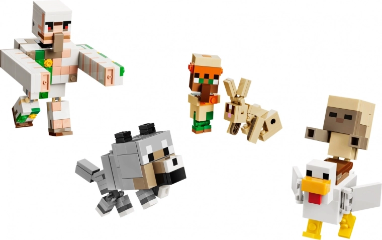 6 bewegliche Minecraft-Figuren