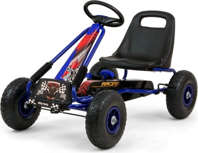 Kinder-Tret-Gokart Milly Mally Thor blau