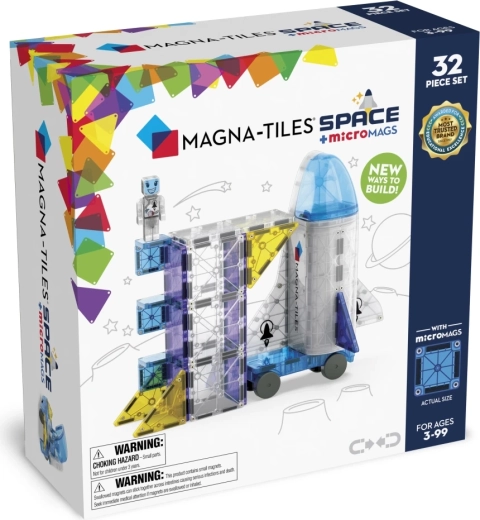 Magnetische Baukacheln MAGNA-TILES Weltraum (32 Teile)