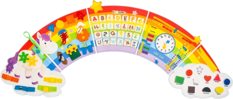 2Kids Toys weiches Aktivitätsbrett Regenbogen mit Wolken