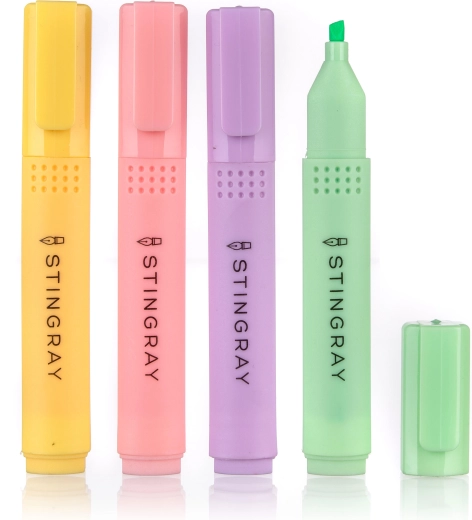 Pastell-Textmarker – Farbmix (4 Stk.)