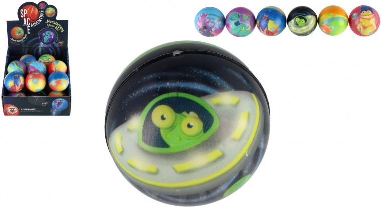 Springender Schaumstoffball mit Weltraum-Motiv 6 cm
