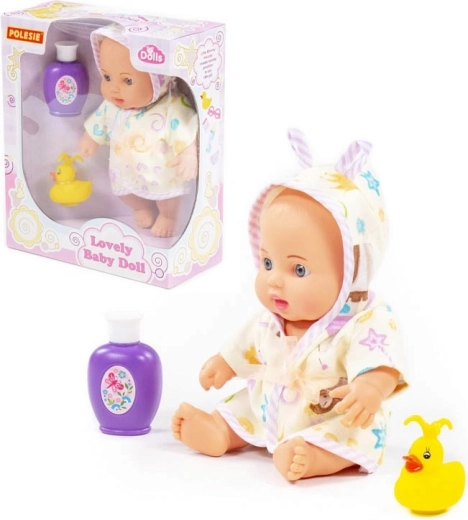 Puppe Lovely 24 cm mit Bade-Set