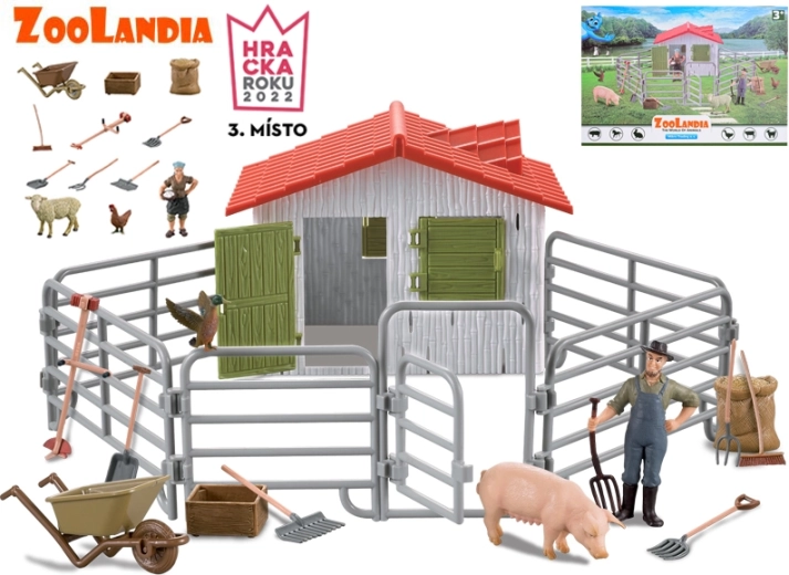 Zoolandia Bauernhoftiere mit Zubehör