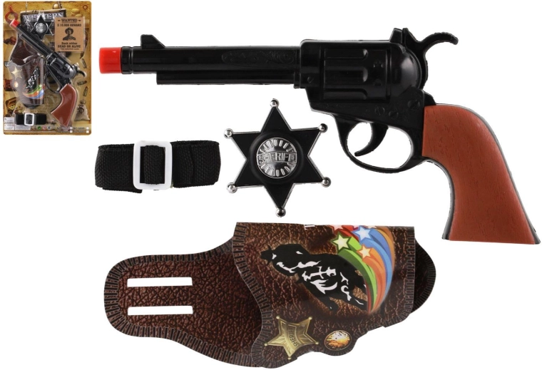 Knackende Kinderpistole mit Zubehör 22 cm