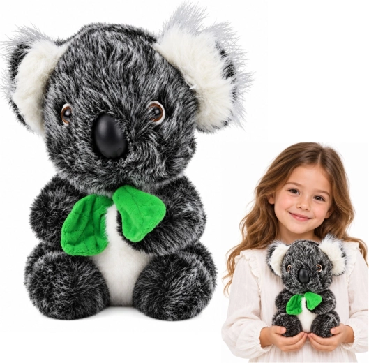 Plüschkoala mit grünem Schal 22 cm