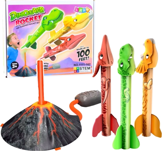 Vulkanisches Dinosaurier-Abschussset aus Schaumstoff