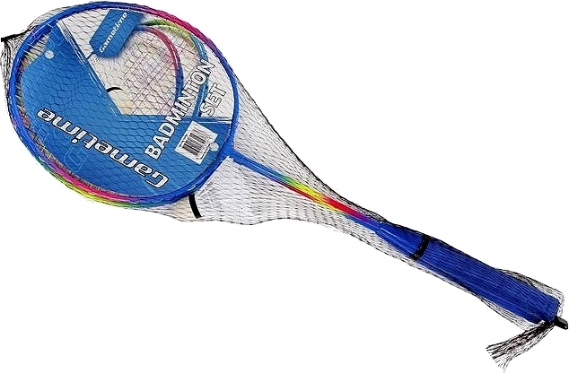 Badmintonschläger aus Metall 64 cm mit Federball