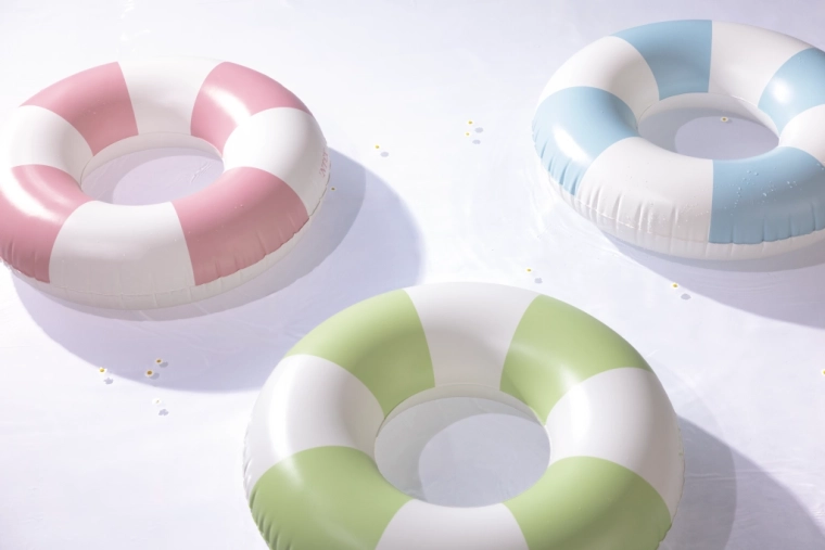 Stilvolle pastellfarbene Streifen für bessere Sichtbarkeit