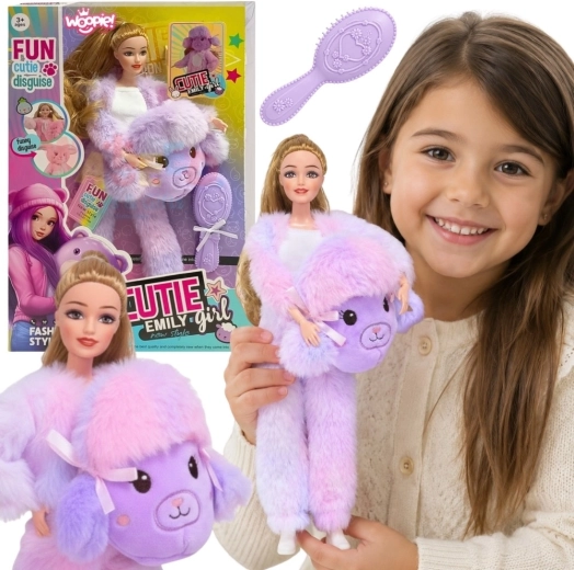 Puppe WOOPIE ROYAL Emi im lila Schafkostüm