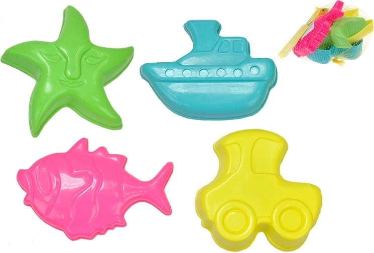 Bunte Sandförmchen für Sandkuchen – 4 Stück