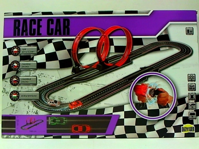 Autorennbahn Race Car mit Handantrieb 530 cm