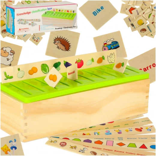 Holzlern-Sorter – ordne Bilder und Formen zu