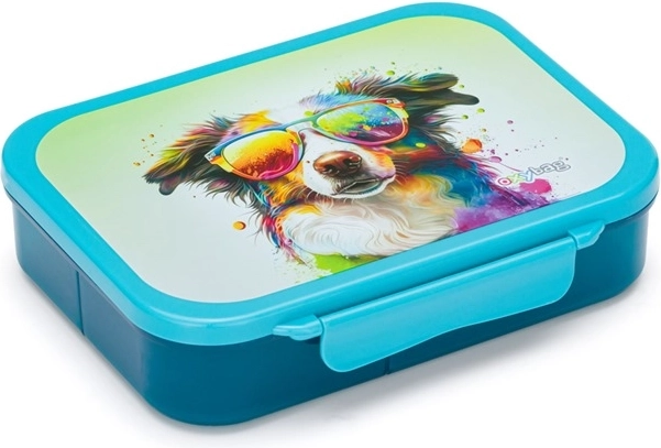Snackbox mit Fächern Crazy Animals – Hund