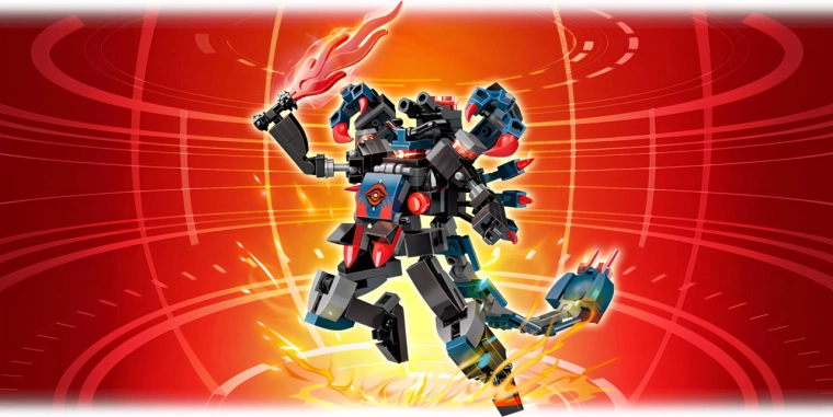 Actionreiches Mecha-Design und Kampf-Accessoires
