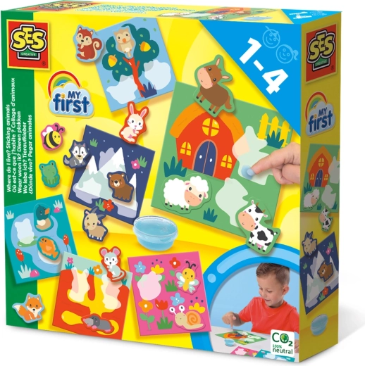 Mein erstes Tier-Stickerset – Wo wohne ich?