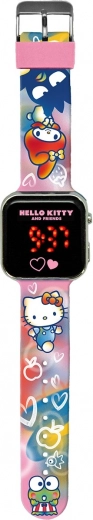 LED-Uhr mit Kalender Hello Kitty