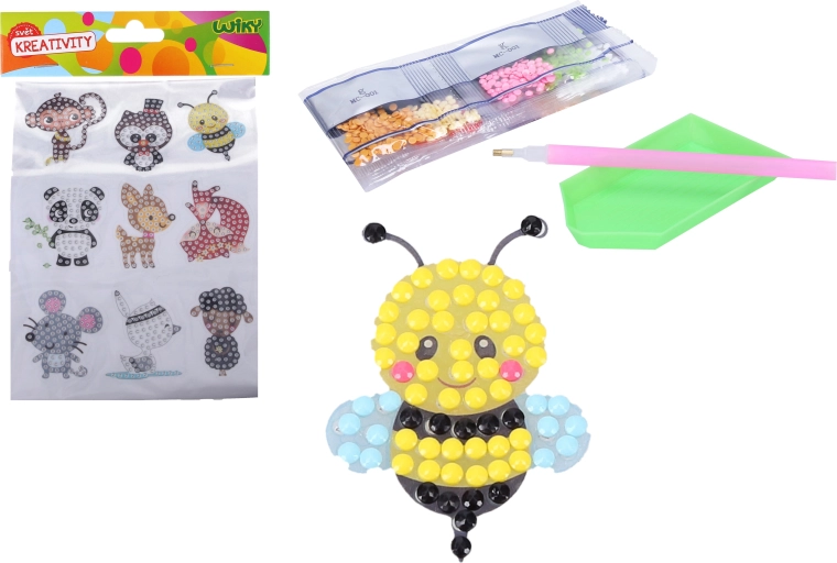 Kreativset mit Diamantstickern mit Tiermotiven