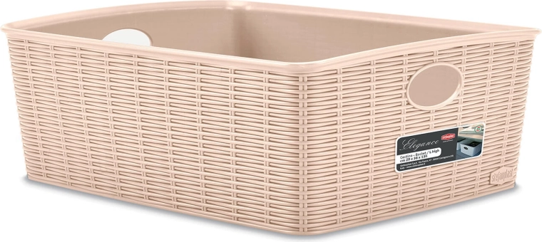 Korb Elegance beige 36 × 29 × 13 cm