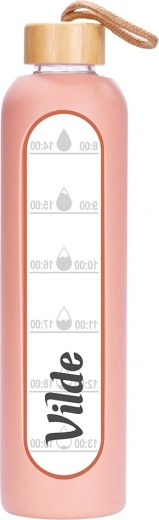 Robustes Borosilikatglas und Bambusdeckel
