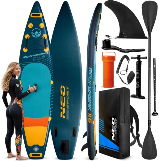 Aufblasbares Paddleboard Reefbreak 11'6 (350 × 81 × 15 cm) Neo‑Sport Set