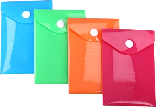 Dokumentenmappe mit Druckknopf 11,5 × 8 cm