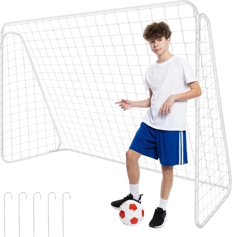 Trizand Fußballtor 213 × 150 × 90 cm mit Metallkonstruktion und Netz