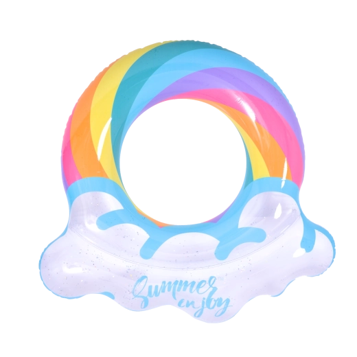 Aufblasbarer Schwimmring Regenbogen 106,5 × 103 cm