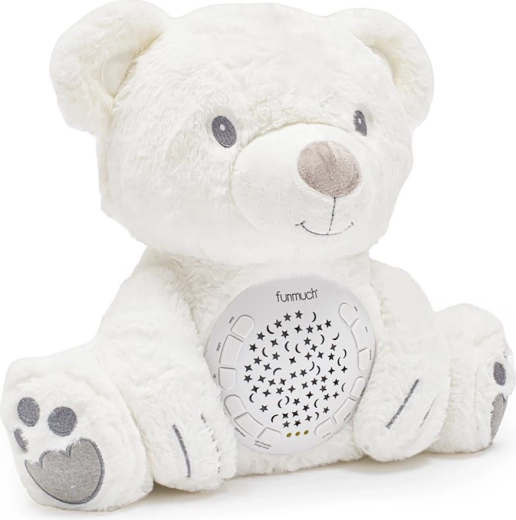 Plüsch-Eisbär mit Projektor und Musik