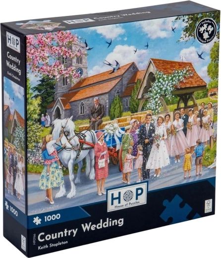 Faszinierendes Motiv einer ländlichen Hochzeit