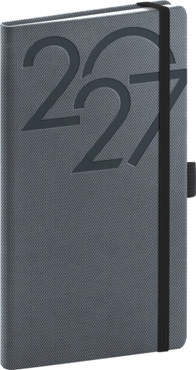 Notique Taschenkalender Ajax 2027 schwarz 9 × 15,5 cm