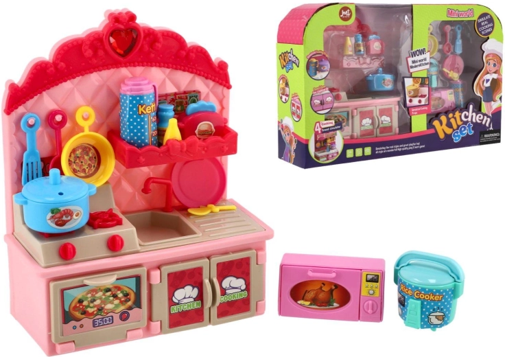 Kinderküche mit Zubehör in der Schachtel