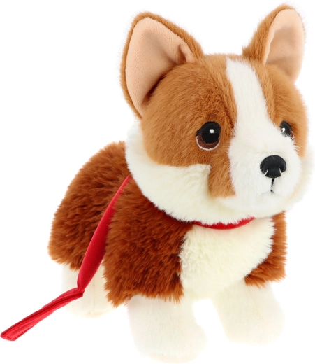 Plüsch-Corgi an der Leine Keeleco 23 cm
