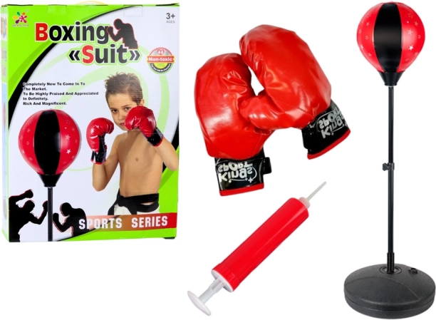 Boxsack-Set mit Boxhandschuhen für Kinder