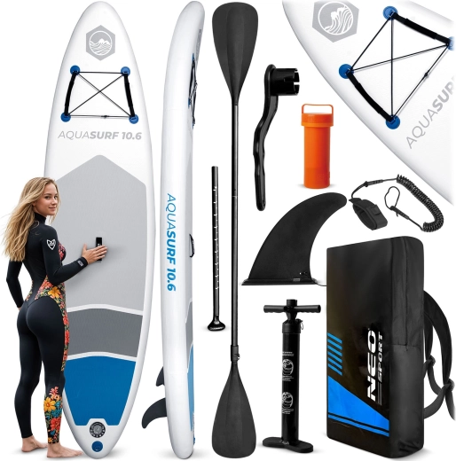 Aufblasbares Paddleboard AQUASURF 10'6 (320 × 84 × 15 cm) Set