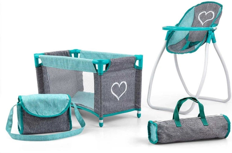 Elsa Prestige Puppenset für Kinder von Milly Mally – mintgrün