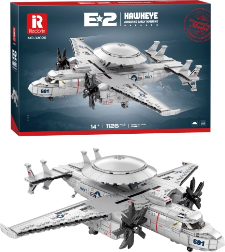 Bausatz des Frühwarnflugzeugs E-2C Hawkeye (1126 Teile)