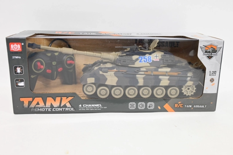 Ferngesteuerter Tank Tank Assault im Maßstab 1:20 mit Licht- und Soundeffekten