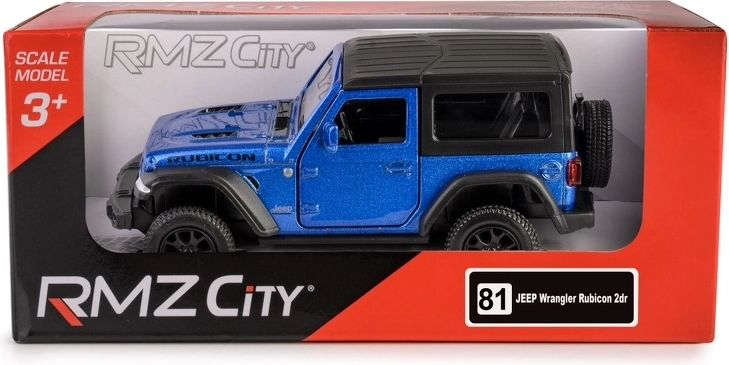 Metallmodell JEEP Wrangler Rubicon 2021 1:35 mit Pull-Back-Antrieb