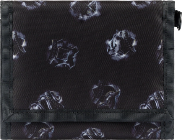 Schwarzes Portemonnaie mit Harry Potter Hogwarts Print