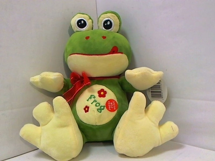 Plüschfrosch mit Sound 25 cm