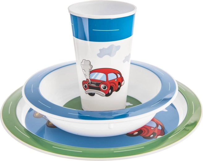 3-teiliges Set für Essen und Trinken