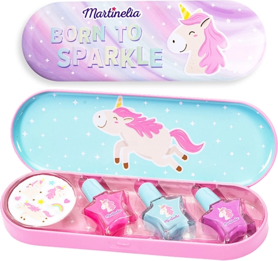 Nagellacke mit Aufklebern Einhorn