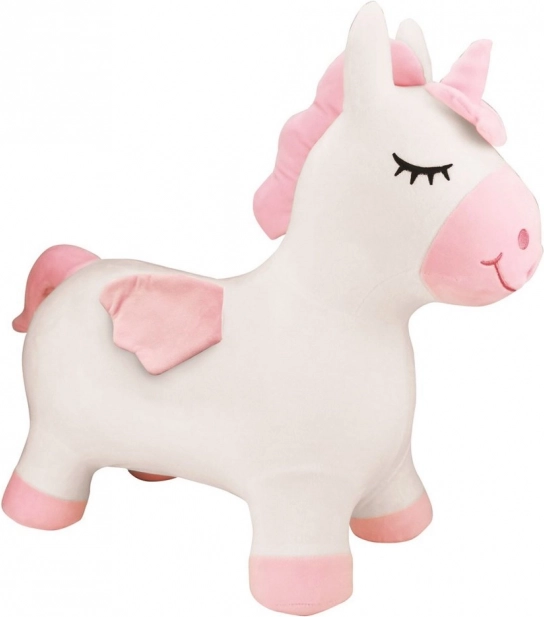 Aufblasbarer Plüsch-Hüpf-Einhorn