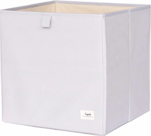 3 Sprouts Aufbewahrungsbox recycled solid hellgrau