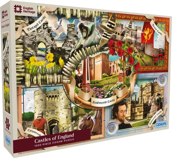 Gibsons Puzzle English Heritage: Burgen Englands 1000 Teile
