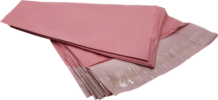 Rosa Versandtaschen aus Kunststoff, 50 Stück – 540 x 750 mm