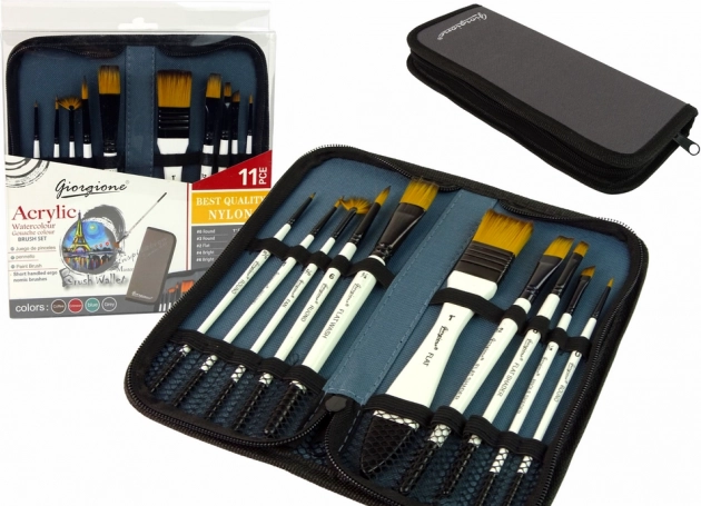 Künstlerpinsel-Set 10 Stk im Etui